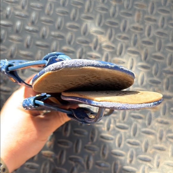 Tory Burch Blue Sandals with Elegant Design - Picture 9 of 11